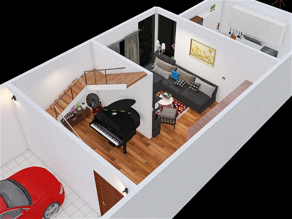 Casa própria 3d design renderings