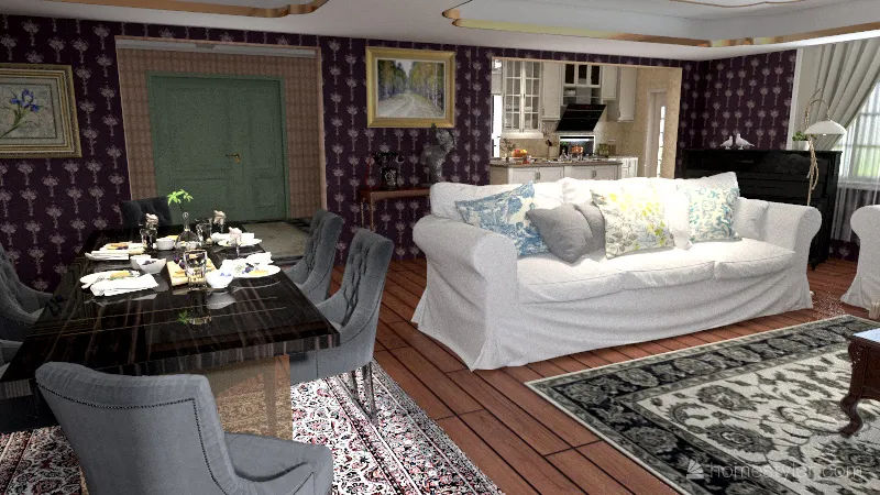house vintage 3d design renderings