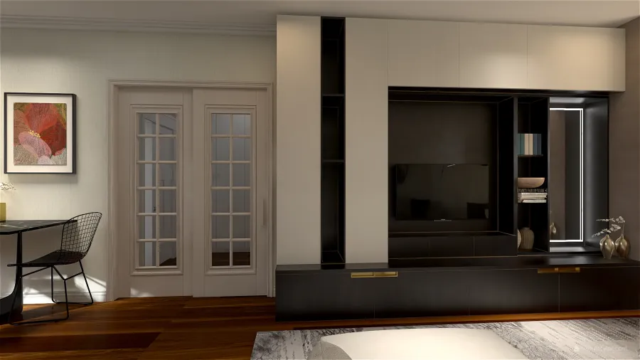Bilocale con terrazzo 3d design renderings