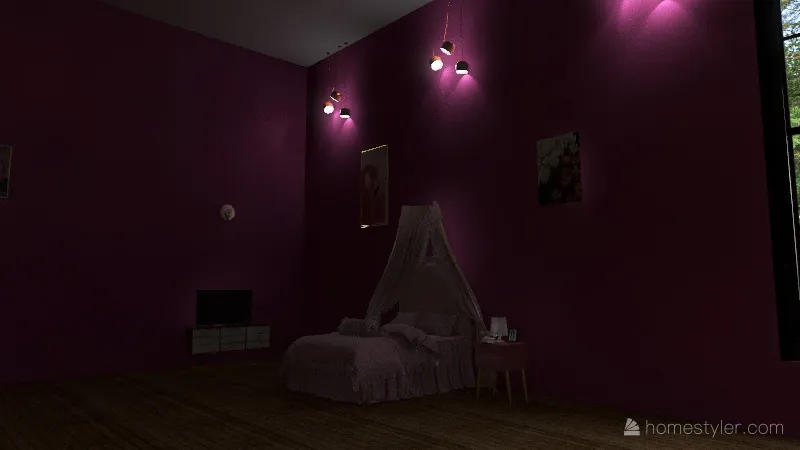 Mackenzie's Bedroom 3d design renderings
