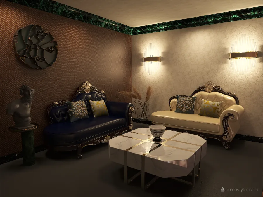 Salão 3d design renderings