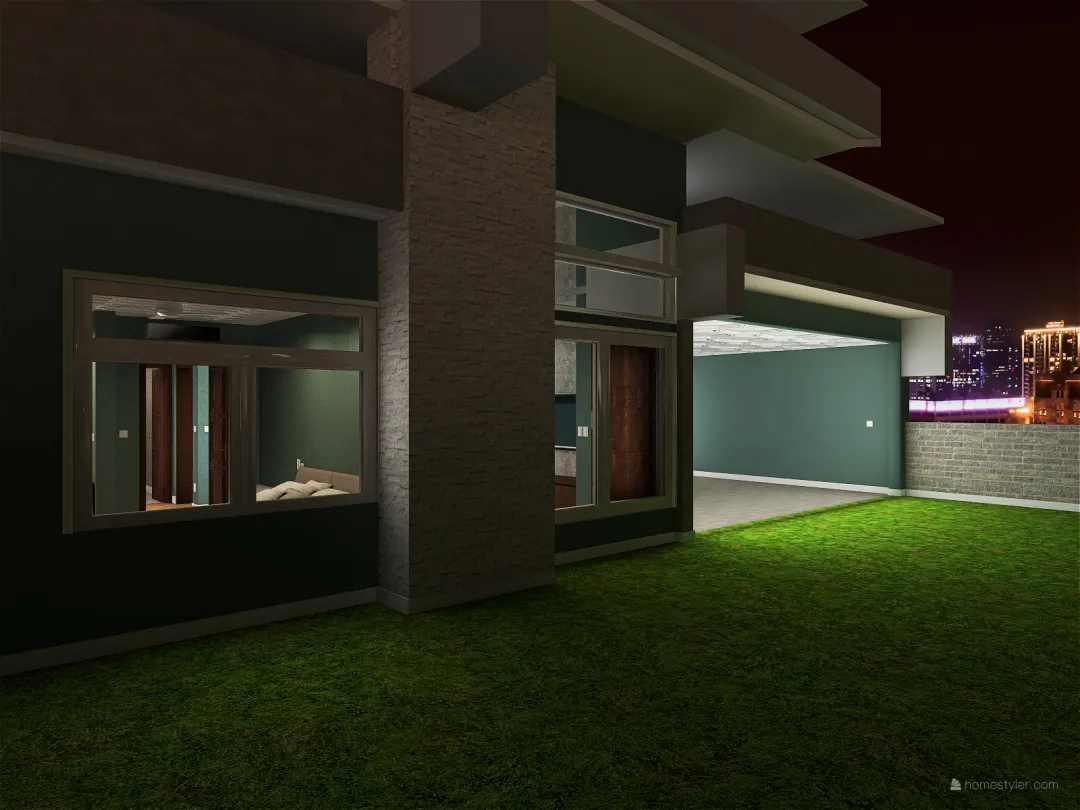 Projeto Casa Fachada V1 3d design renderings
