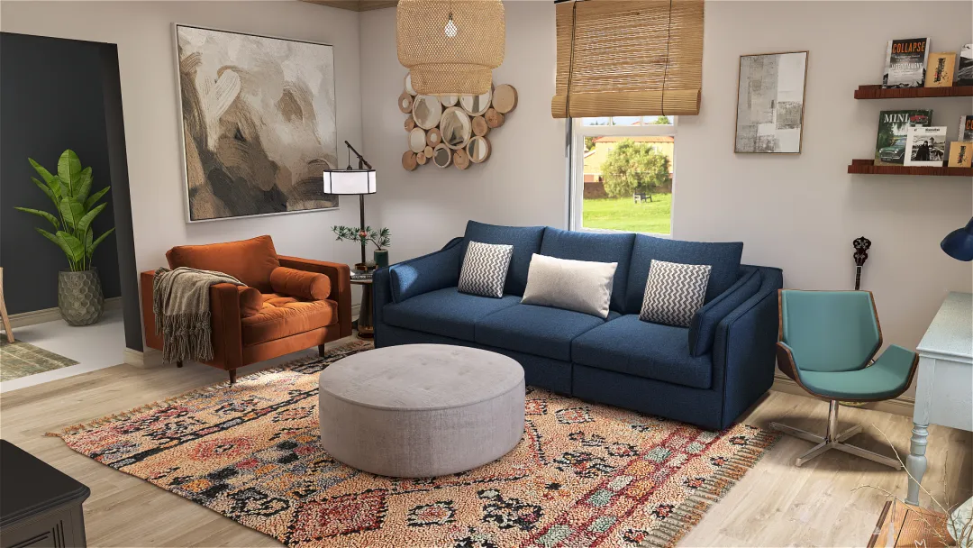 Smedley Living Room Makeover 3d design renderings