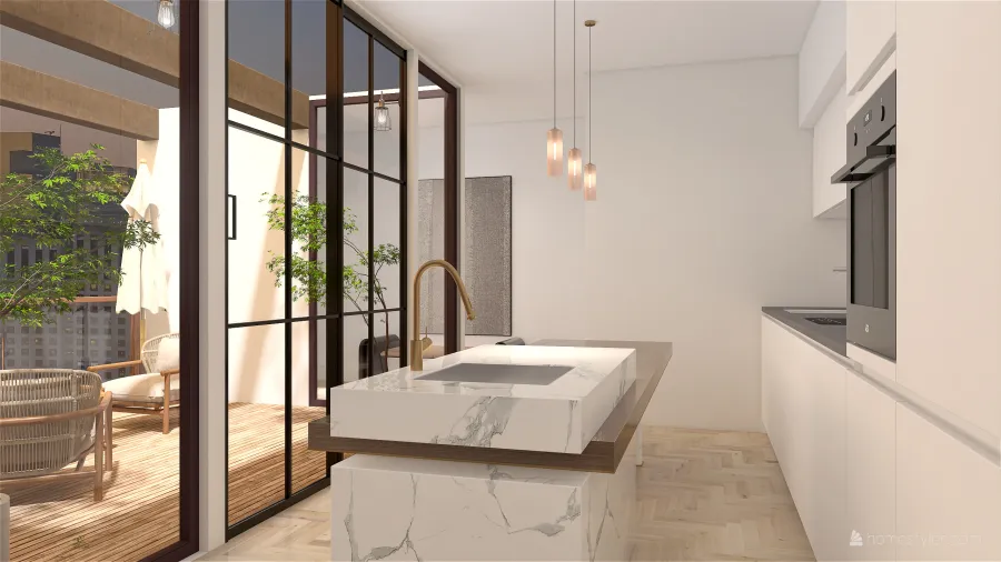 apartamento luxuoso 3d design renderings