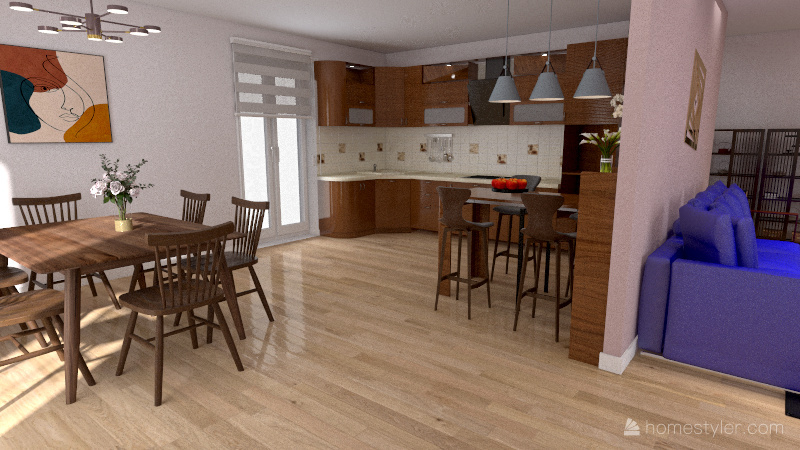 Merizzi soggiorno 3d design renderings