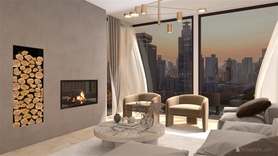 apartamento luxuoso 3d design renderings