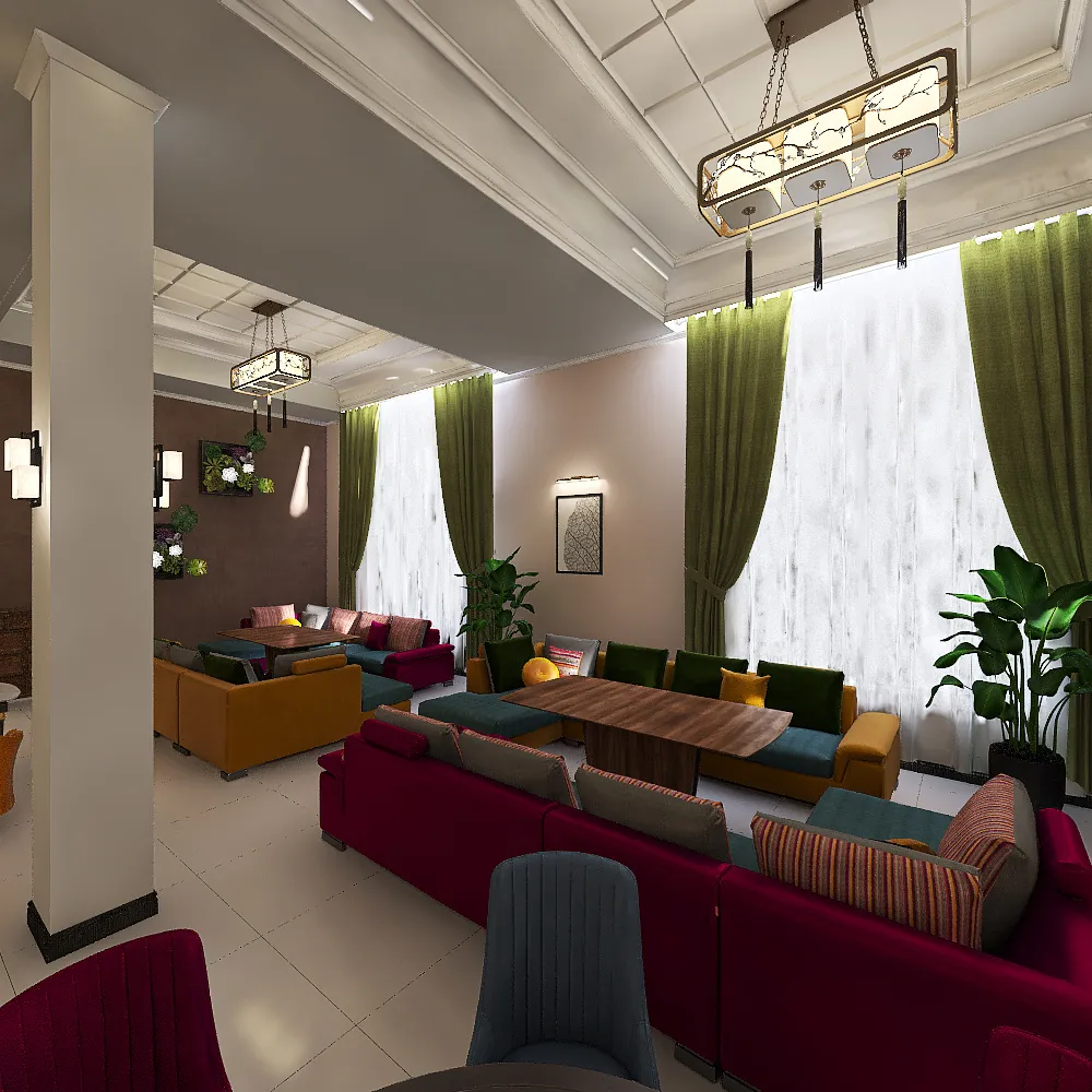 Кафе Дамды 3 3d design renderings