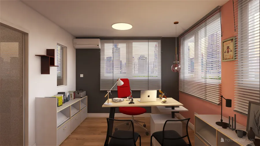 Managers Office 3d design renderings
