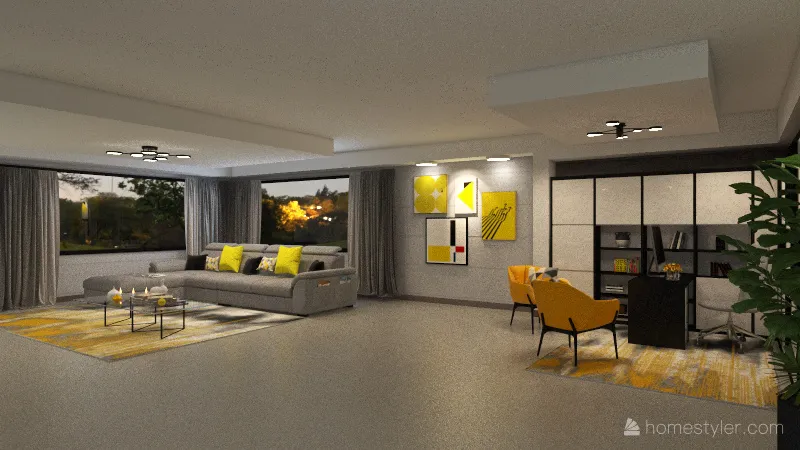 Eclectic House 3d design renderings