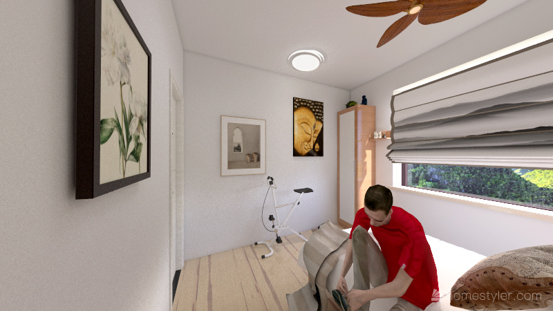 Est. Japindi dormitorio 3d design renderings
