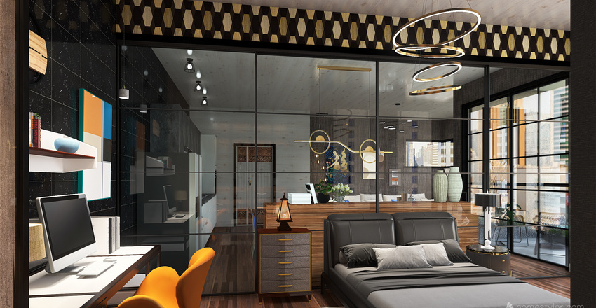 Premium Loft Interior Design Render