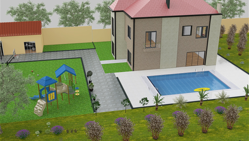 House in Suburb Kutaisi 3d design picture 463.96