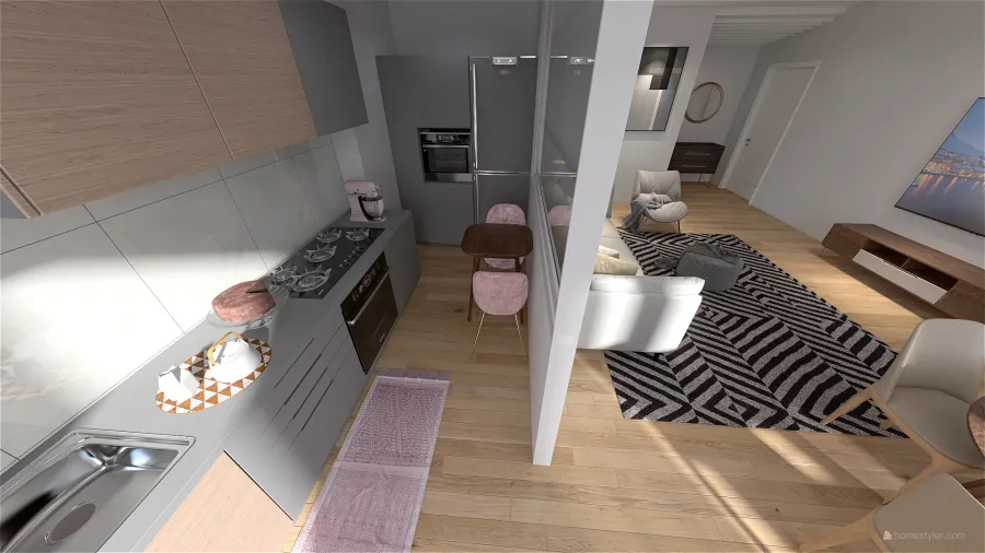 Appartamento contemporaneo 3d design renderings