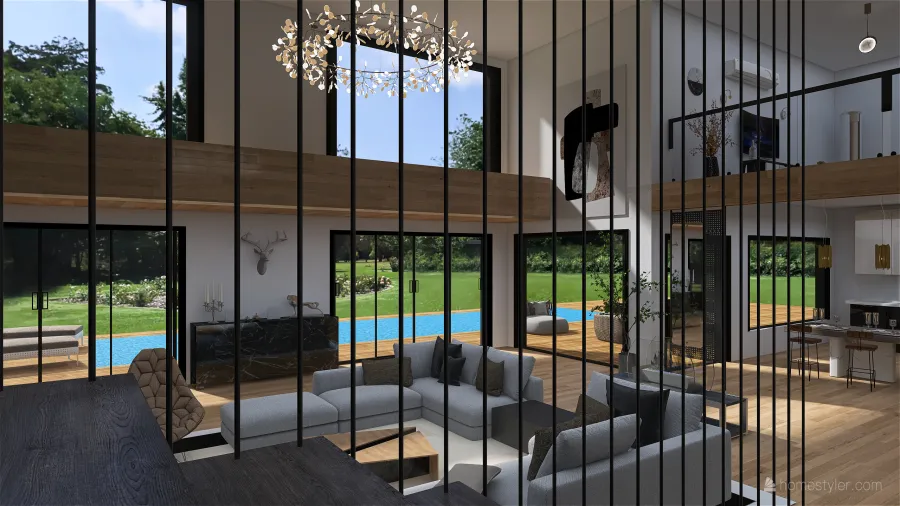Twin House 3d design renderings
