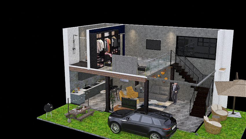 Industrial Home 3d design picture 163.03