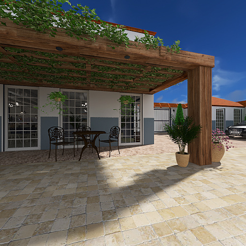 Large typical Portuguese house 3d design renderings