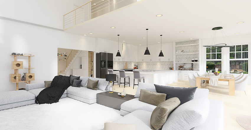Big Modern House! Interior Design Render