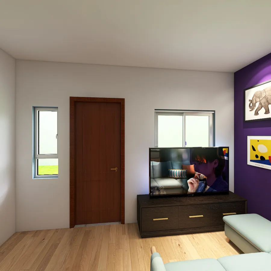 Sala/Cozinha 3d design renderings