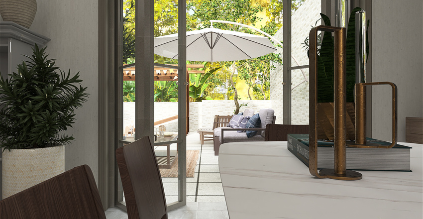 Living and Dining Room 3d design renderings