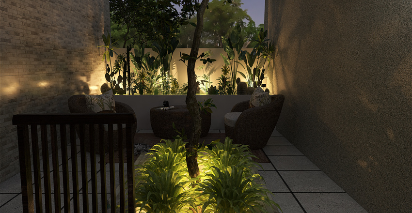 Courtyard 3d design renderings