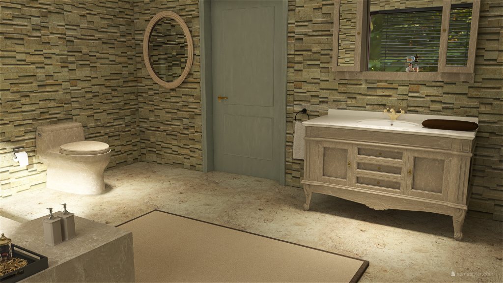 second bathroom 3d design renderings