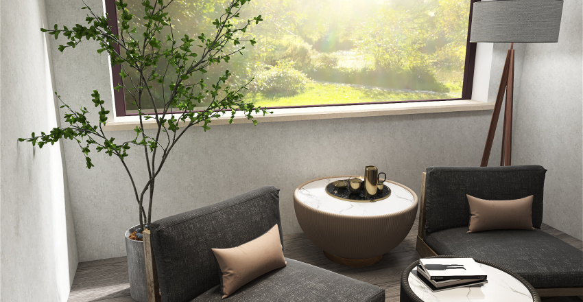 Modern White Black ColorScemeOther Master Bedroom 3d design renderings