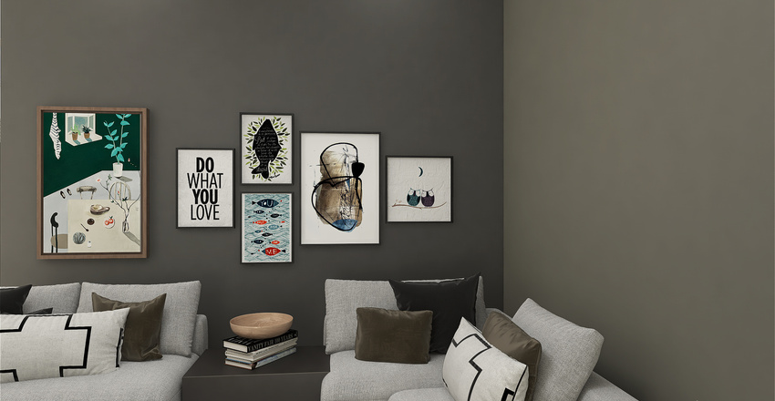 Living and Dining Room 3d design renderings