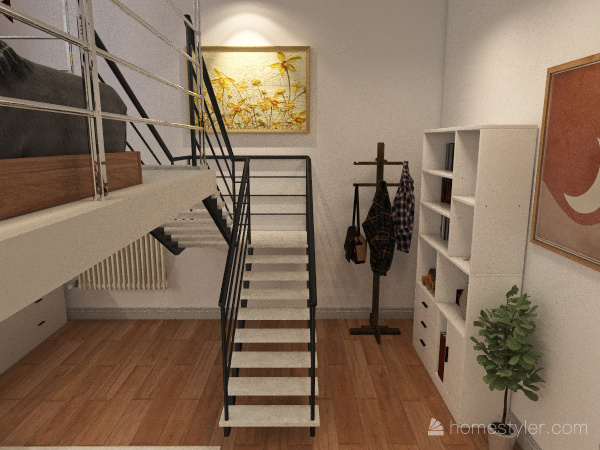three-room apartment 3d design renderings