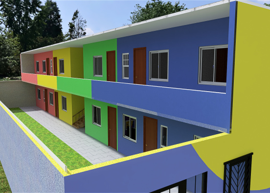 Conjunto habitacional (12x25) Design Rendering