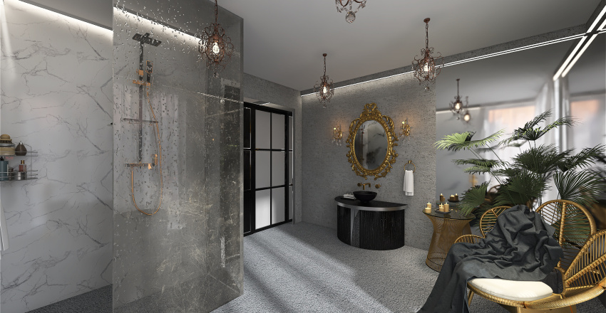 Pokój kąpielowy 3d design renderings