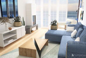 Living Room Design Board Design Rendering