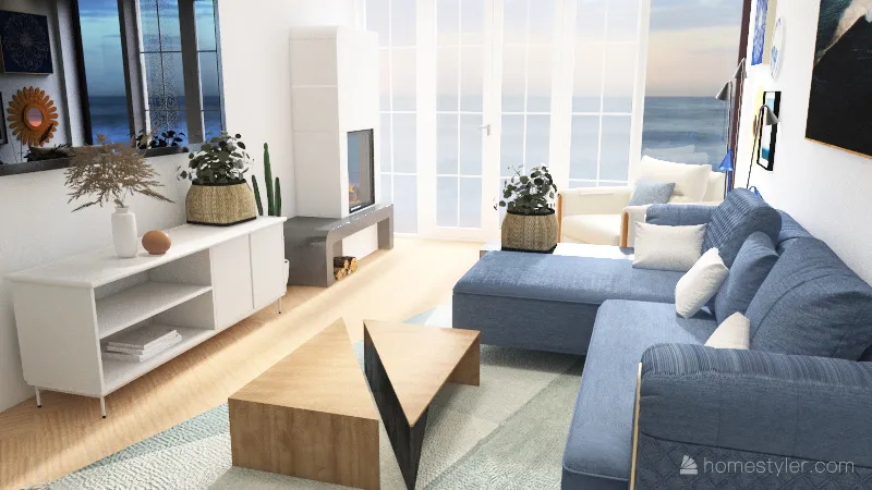 Living Room Design Board 3d design renderings