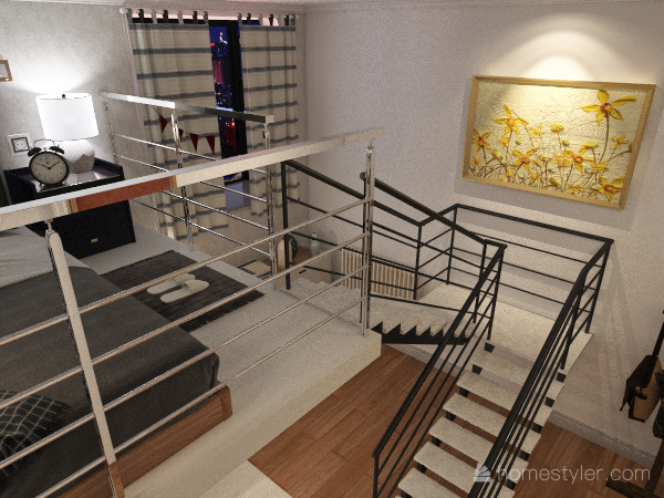 three-room apartment 3d design renderings