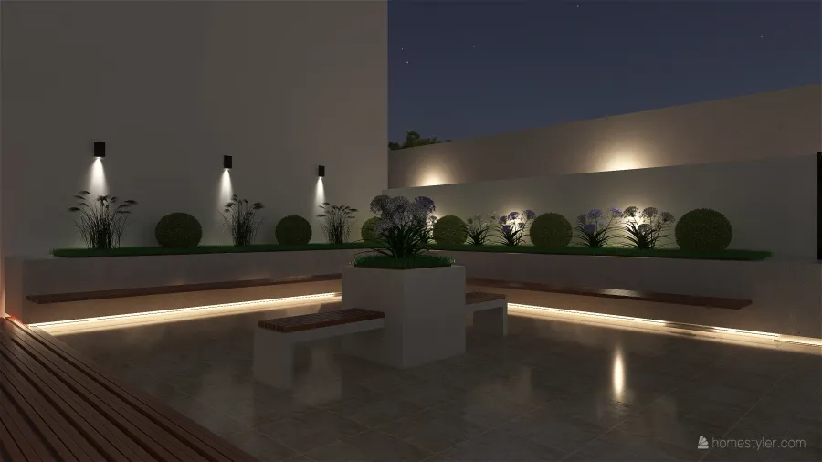Jardin Interno - Hospital 3d design renderings