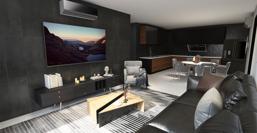 Apartamento Espaçoso/Spacious Apartment 3d design renderings