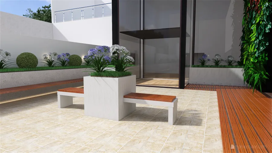 Jardin Interno - Hospital 3d design renderings