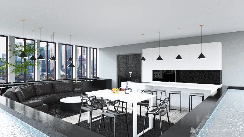 CEO's apartement sweet 3d design renderings