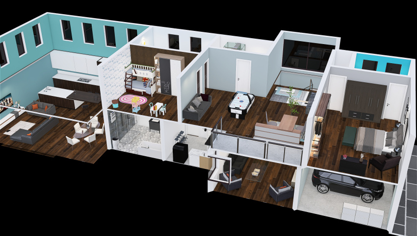2 Story House 3d design picture 452.01