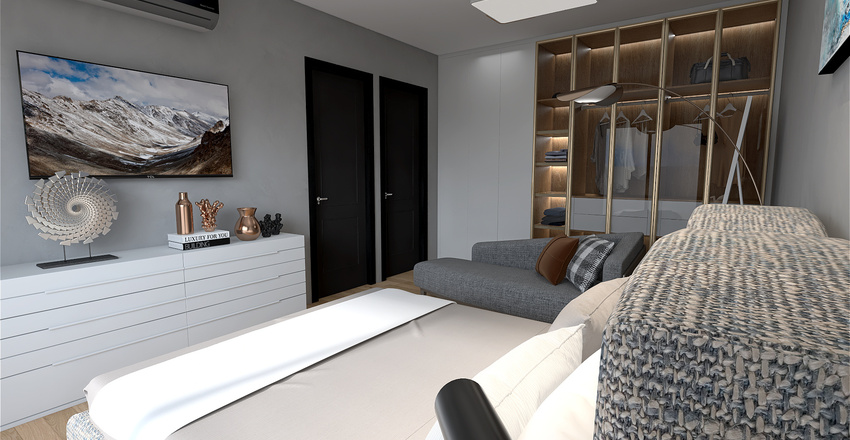 Apartamento Espaçoso/Spacious Apartment 3d design renderings