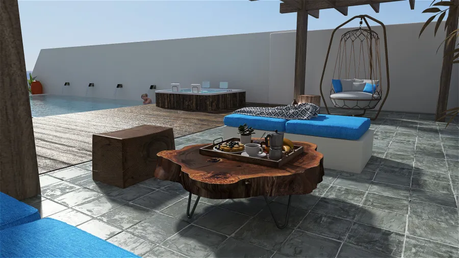 WabiSabi Casa  en Formentera Beige 3d design renderings