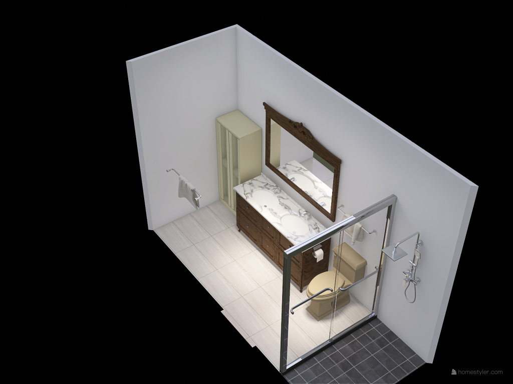A2_Bathroom 3d design renderings
