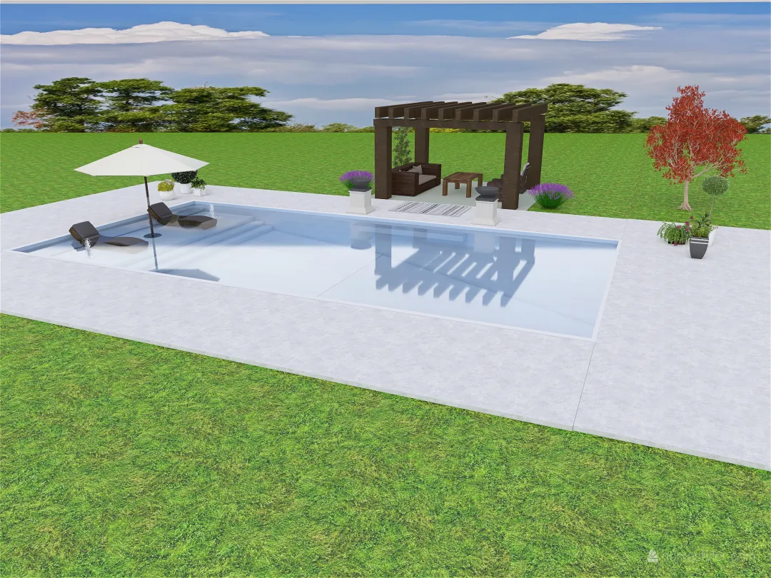 Mom's Swimming Pool 3d design renderings