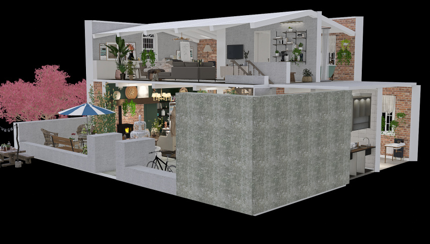 In the core of the Cottage! 3d design picture 215.45