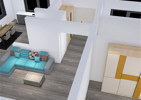 Proiect casa V19 - acces dormitor living Design Rendering