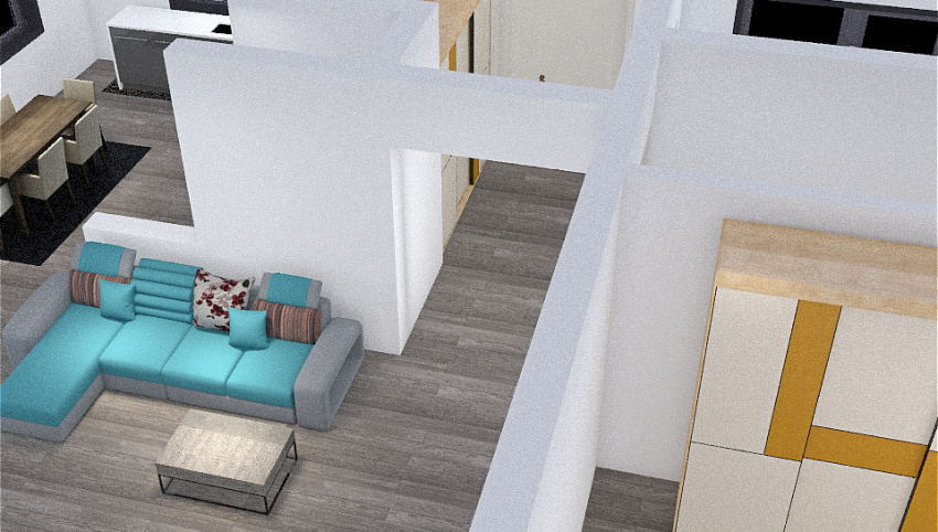 Proiect casa V19 - acces dormitor living 3d design picture 191.44