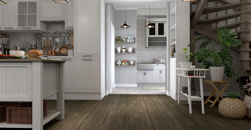 In the core of the Cottage! Interior Design Render