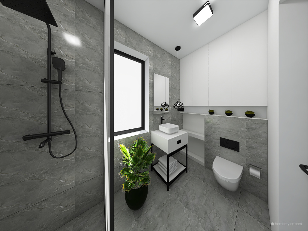 Łazienka 3 3d design renderings