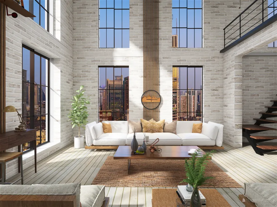 Traditional StyleOther Beige ColorScemeOther WoodTones Living Room 3d design renderings