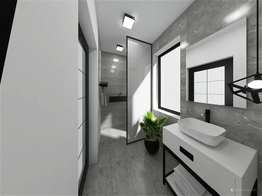 Łazienka 3 3d design renderings