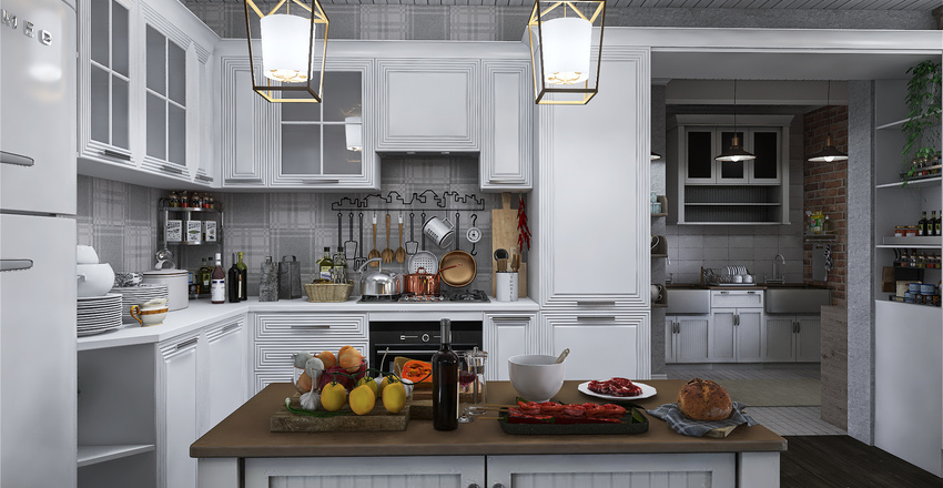 In the core of the Cottage! Interior Design Render